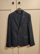 Garnitur 134 granatowy Koszula i mucha gratis