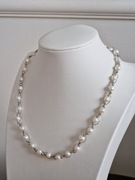 Srebrny naszyjnik z perłami pr 925