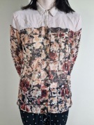 Bershka Collection Koszula Damska w Kwiaty Rozmiar L