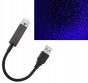 Projektor LED efekt Gwiazd USB do Auta niebieski Laser lampka oświetlenie