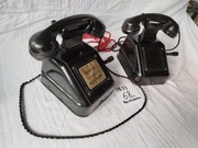Ebonitowe telefony Ob 33 Reichszbahn 2 sztuki, sprawne Wh/SS