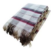 narzuta pled koc wełniany 100% wełna gramatura 380gr zdrowy 160x200 polski