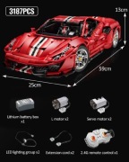 Klocki RC Ferrari 488 Pista Cada 3187 MOC C61042