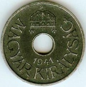 WĘGRY 20 FILLER 1941 Fe - bardzo ładna