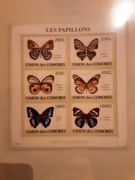 Komory 2009 Mi 2149-54 + bl 479   motyle  zestaw idealny