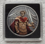 Medal Legendary Warriors: Julius Caesar 2023, Antique Color, 1oz, Ag 999