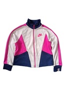 Biało-Rózowa Bluza Rozpinana Nike retro adidas vintage ciepła do biegania