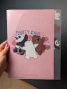 Miniso We Bare Bears teczka dokumenty folder kaskadowy przegrody a4 misie