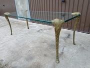 Stylowy Stolik Palm Dore Bronze firmy Maison Charles Pozłacany Brąz