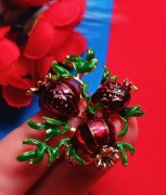 Broszka owoce, granat 