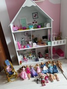 Duży domek dla lalek xxl z akcesoriami 
