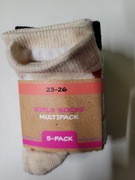 5 par-skarpety dziewczęce 23-26