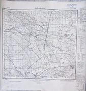 Oryg. Niemiecka mapa topograficzna Alt Baudendorf Budziszów W.,  Dobroszów 