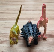Zestaw dinozaurów Ankylozaurus itp.