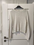 Sweter damski River Island odcień ecru rozmiar M/L