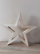 Drewniana gwiazda z litego drewna jesionowego