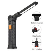 Przenośna latarka LED, lampa  magnetyczna lampa wisząca, latarka kempingowa