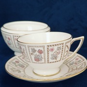 **KOMPLET filiżanka cukiernica porcelana Minton vs Doulton