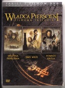 WŁADCA PIERŚCIENI FILMOWA TRYLOGIA 3 filmy DVD wydania dwupłytowe