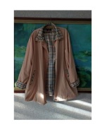 kurtka płaszcz trencz prochowiec damska wiosenna rozszerzana 