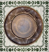 Gliniany ceramiczny talerz śr. 22 cm