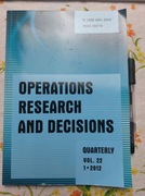 Operations Research and Decisions