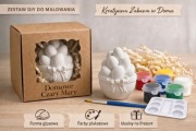 Zestaw DIY do malowania jajka gipsowego – dekoracja wielkanocna