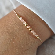 Bransoletka z kamieni (kamień słoneczny)