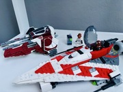Myśliwiec rycerza Jedi Boba (z figurkami) i Jedi Ahsoki (bez figurek)