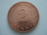 Niemcy RFN 2 fenigi 1983 J