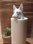 Stojak na ręcznik papierowy lub papier toaletowy owczarek niemiecki 