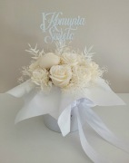 PIERWSZA KOMUNIA ŚWIĘTA Flower Box z pachnących świec sojowych. Na prezent!