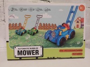 Kosiarka na baterie z maszynką do robienia baniek mydlanych + 4 płyny 