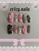press on nails ręcznie malowane paznokcie