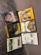 Zestaw filmów DVD/VCD 6 szt. (Łowca jeleni, Misja, Komornik itd.)