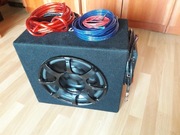 Blaupunkt subwoofer, wzmacniacz, kondensator, okablowanie