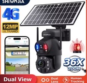 Shiwojia 4G SIM 12MP solarna 36 x zoom 