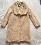 Futro płaszcz miś kożuch XL