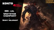Konto Riot VALORANT + League of Legends 200+ lvl Mnóstwo skinów!