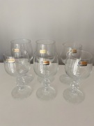 Kieliszki do wina Bohemia, Czechoslowacja, zestaw 6 szt.