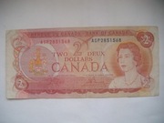 Banknot KANADA 2 $ Dolary 1974 r. seria AGP