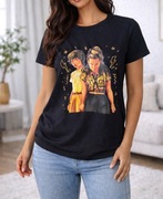 Czarny t-shirt nastka stranger things S M L 
