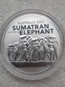 1 DOLAR ZOO SŁOŃ AUSTRALIA 2022R.UNCJA SREBRA.