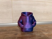 Pojemnik organizer na długopisy BLUZA z Kapturem 3d silk Red Blue