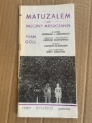 Program Teatralny Teatr Studio Matuzalem 