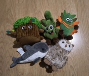 Zestaw zabawek maskotek pluszaków gangi gang biedronka 5 sztuk