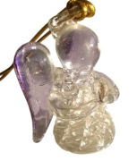 Figurki Aniołków Figurka Aniołek szklany do zawieszania na choinkę 4cm