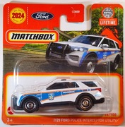MATCHBOX 2023 FORD POLICE INTERCEPTOR UTILITY