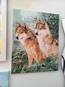 Obraz malowany farbami akrylowymi 