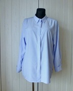 Amisu damska bluzka koszulowa w błękitne prążki XL